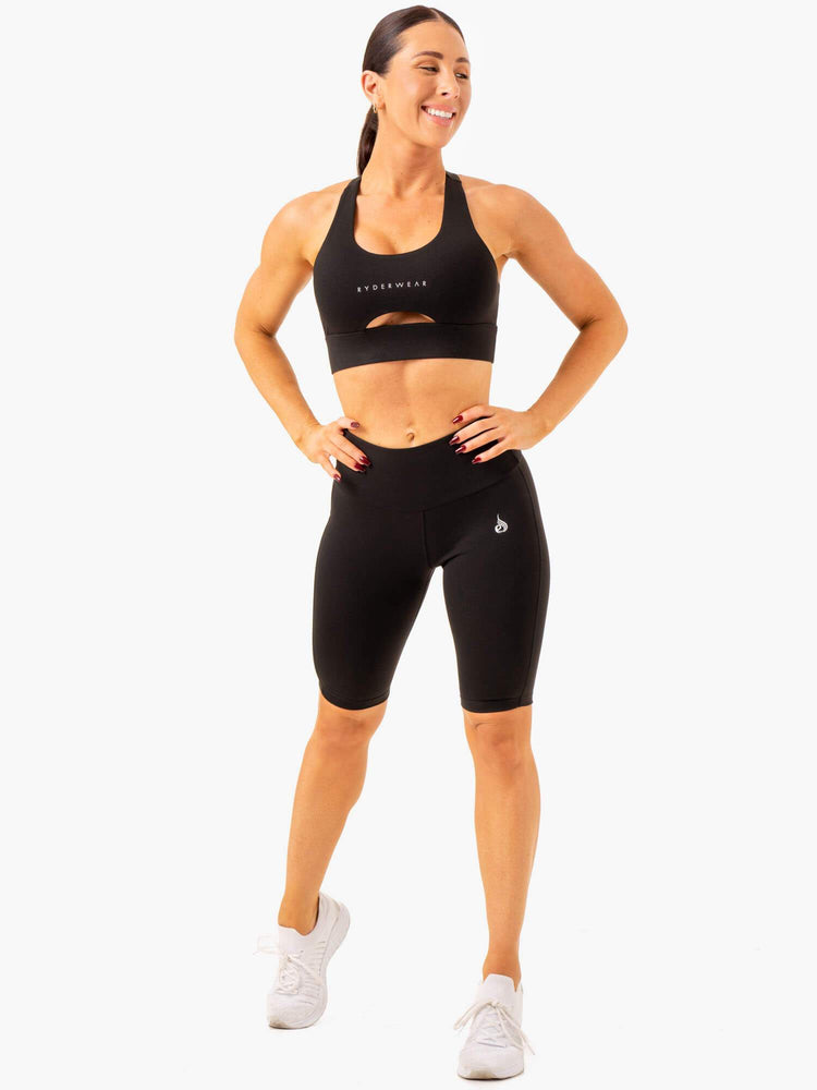 Bermudas Ryderwear Action Bike Mujer Negros | ANXCK6304
