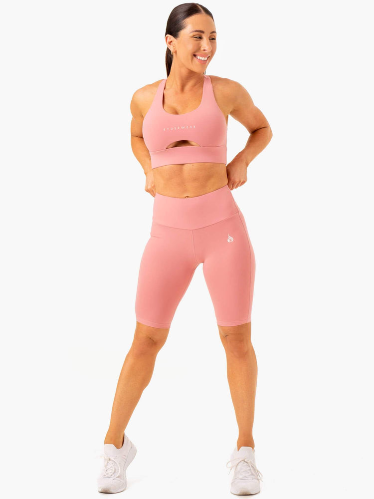 Bermudas Ryderwear Action Bike Mujer Rosas | LOGHK2491