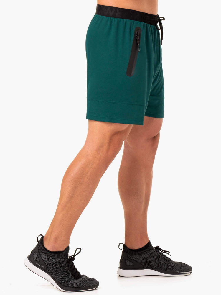 Bermudas Ryderwear Action Mesh Hombre Turquesa | DUCTP4296