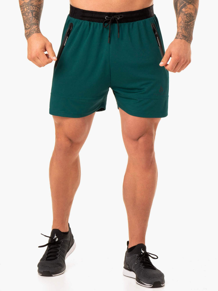 Bermudas Ryderwear Action Mesh Hombre Turquesa | DUCTP4296