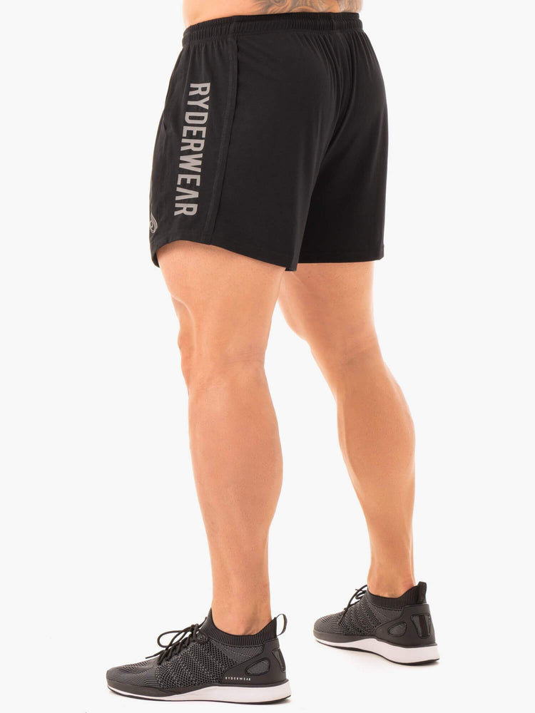 Bermudas Ryderwear Arnie Hombre Negros | SLYHZ6142