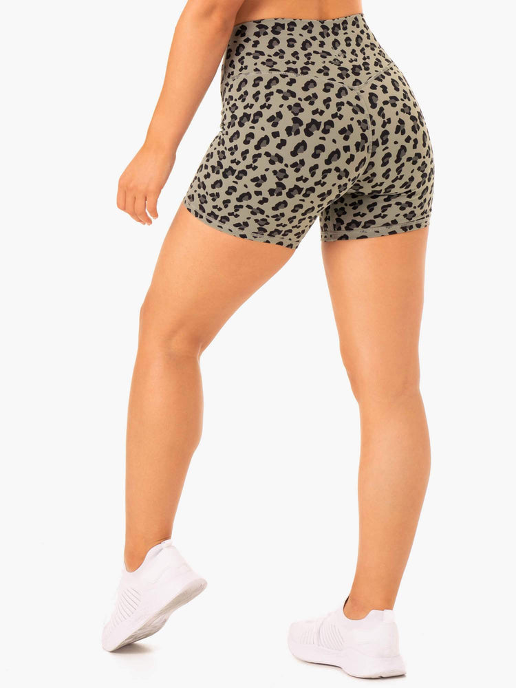 Bermudas Ryderwear Híbrido Mid Length Mujer Kaki | KCFAE9153