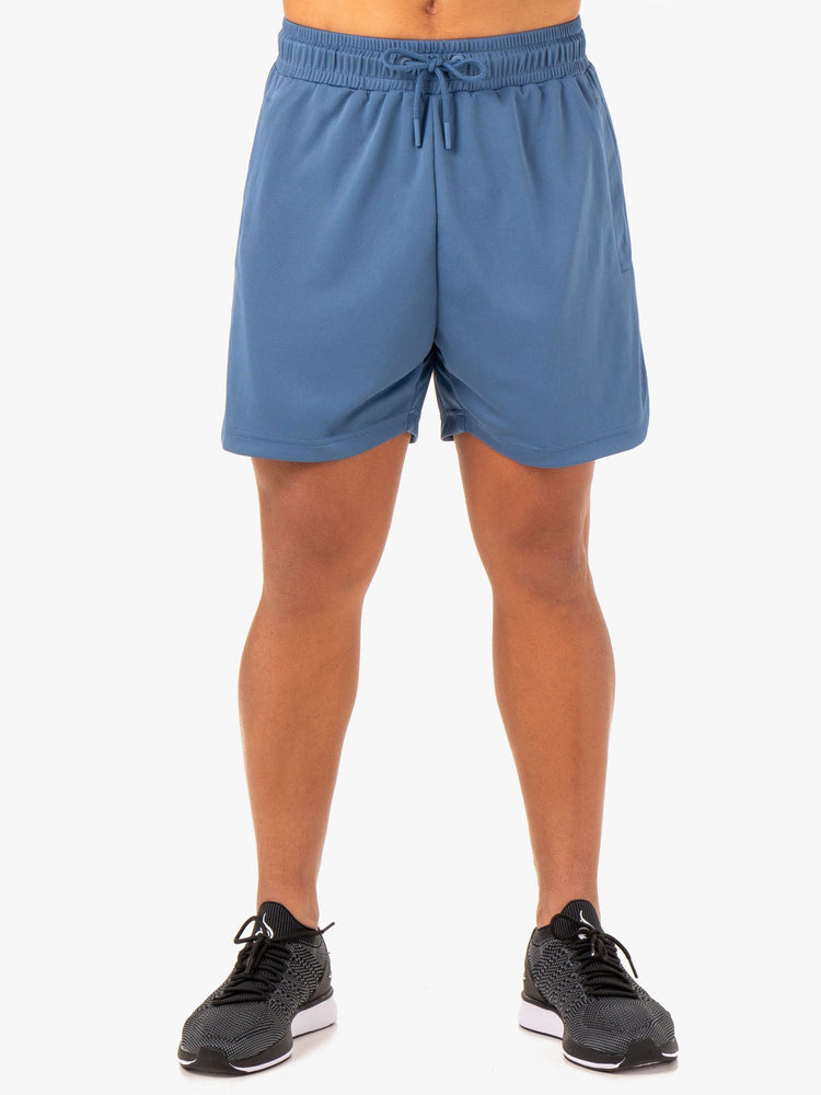 Bermudas Ryderwear Mesh Entrenamiento Hombre Azules | WJDMT6950