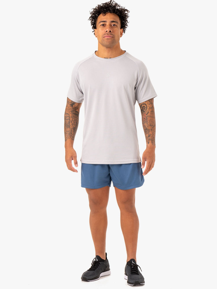 Bermudas Ryderwear Mesh Entrenamiento Hombre Azules | WJDMT6950