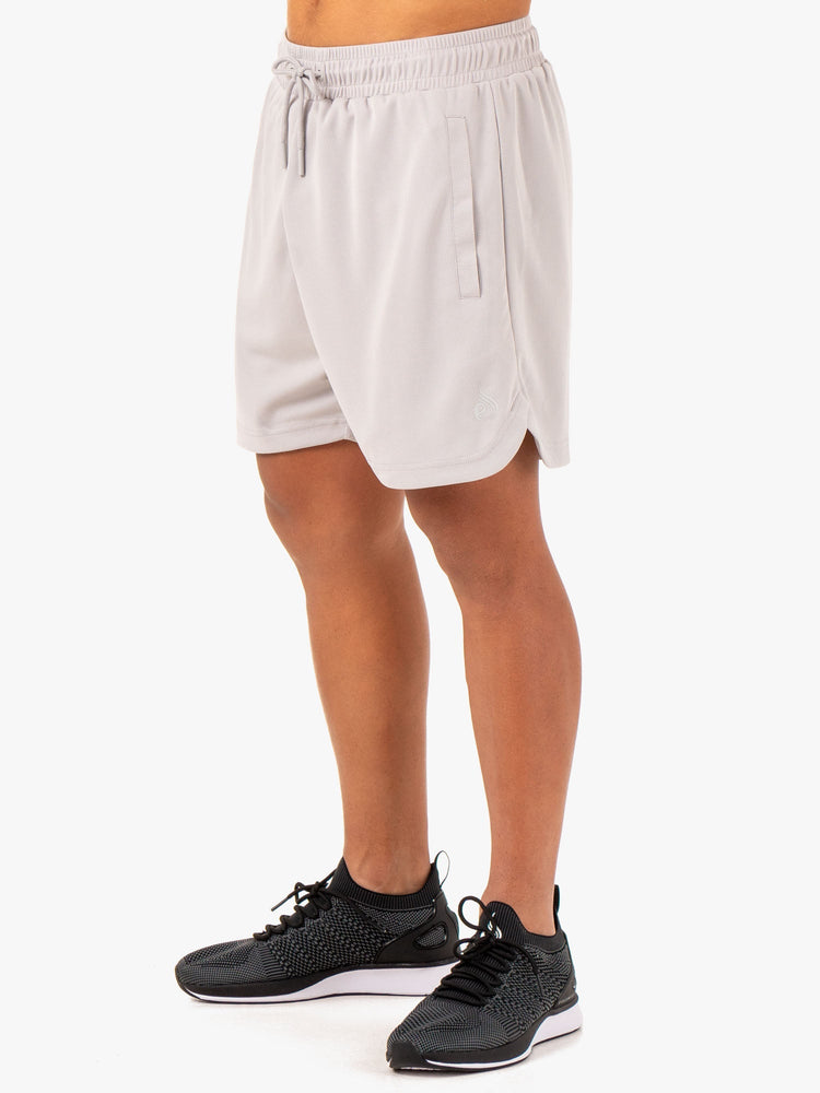 Bermudas Ryderwear Mesh Entrenamiento Hombre Grises | WSZNV1647