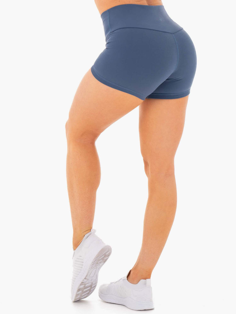 Bermudas Ryderwear Motion High Waisted Mujer Azules | AVHLB2648