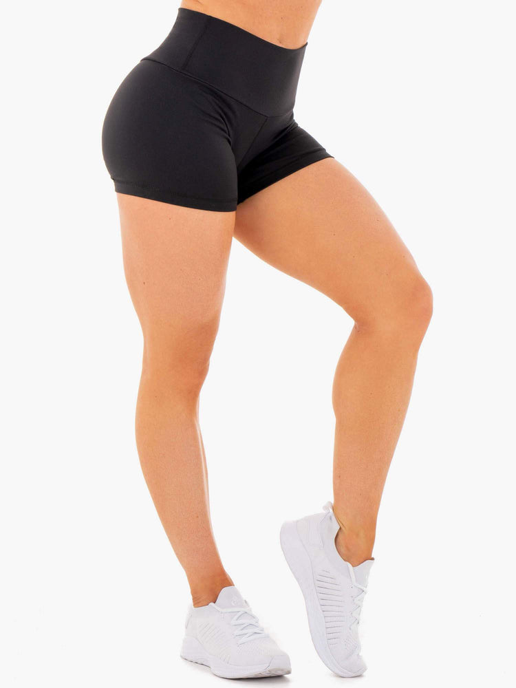 Bermudas Ryderwear Motion High Waisted Mujer Negros | IRSOE3157