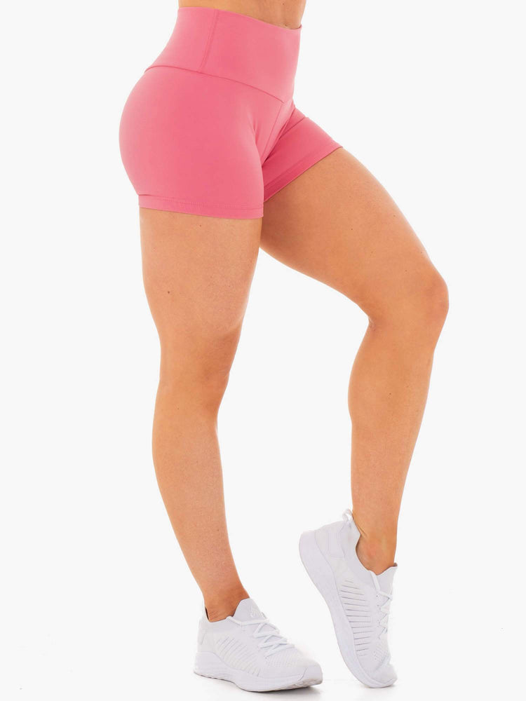 Bermudas Ryderwear Motion High Waisted Mujer Rosas | SJDAF8367