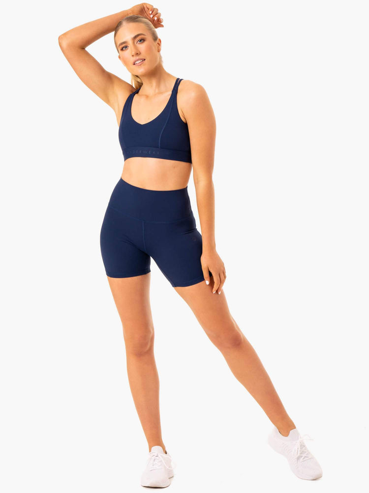 Bermudas Ryderwear Nkd Align Mujer Azul Marino | ODHKX1530