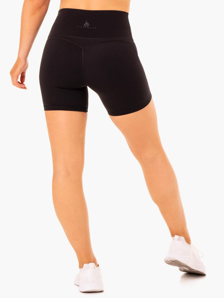 Bermudas Ryderwear Nkd Align Mujer Negros | GKAOX8615