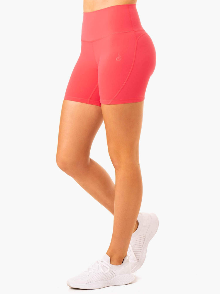 Bermudas Ryderwear Nkd Align Mujer Rojos | FCBRG4762
