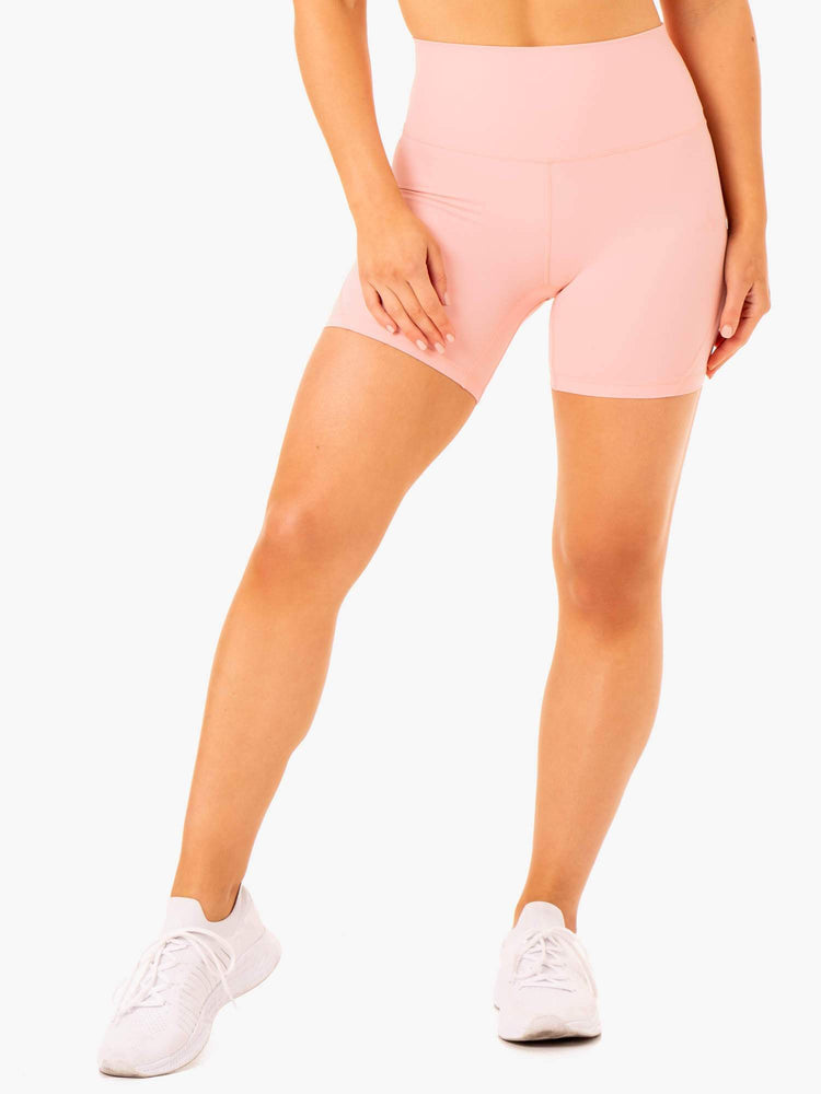 Bermudas Ryderwear Nkd Align Mujer Rosas | YQVPJ1584