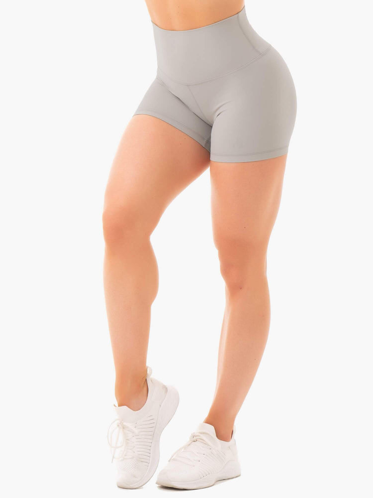 Bermudas Ryderwear Nkd High Waisted Mujer Grises | SCFEM2516