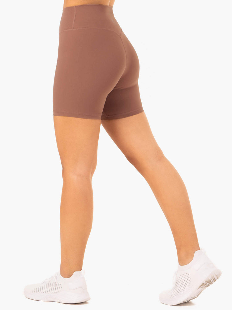 Bermudas Ryderwear Nkd Refine High Waisted Mujer Beige | EYPVX3781
