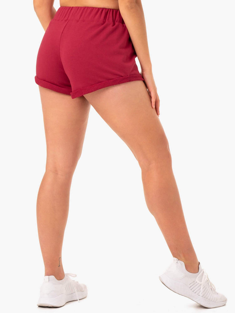 Bermudas Ryderwear Off Duty Fleece Mujer Vino | VQLJU2610