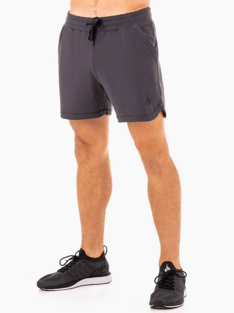 Bermudas Ryderwear Optimal Gym Hombre Grises | PLBCI0172