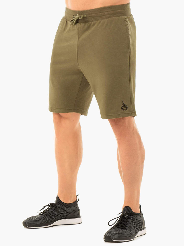 Bermudas Ryderwear Original Pista Hombre Kaki | KFDPA4015