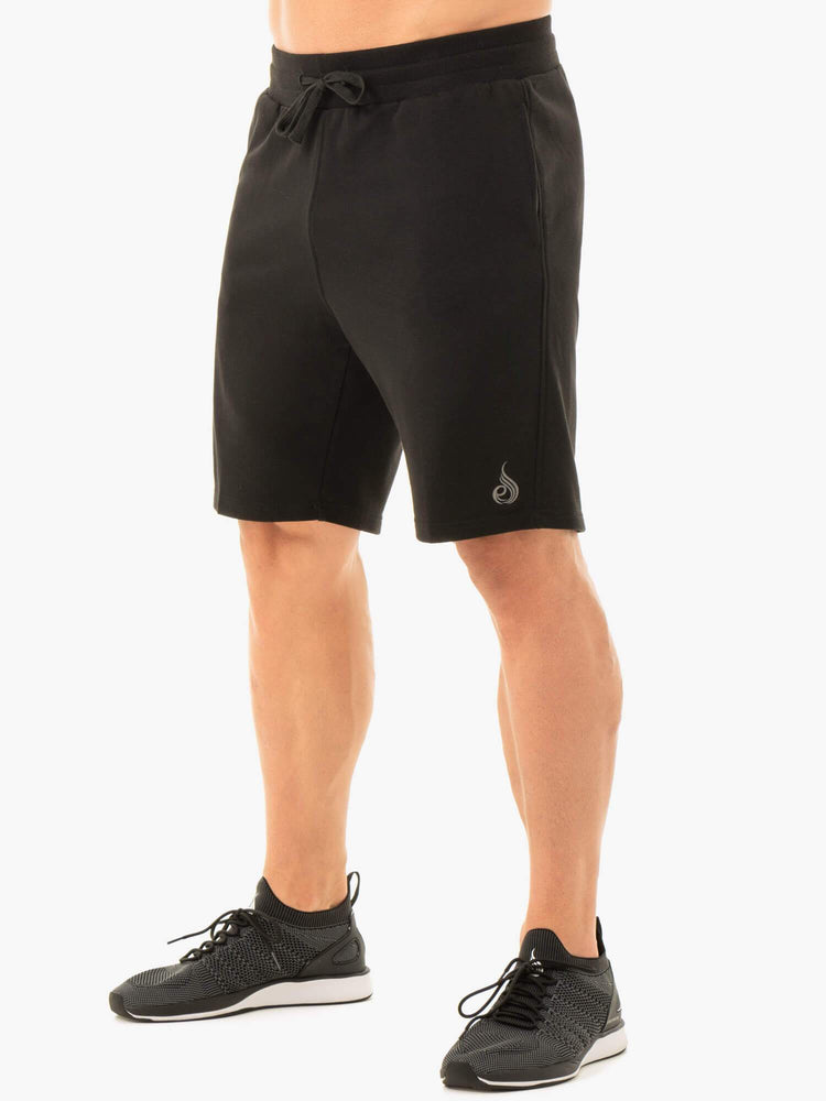 Bermudas Ryderwear Original Pista Hombre Negros | LWEAO2038