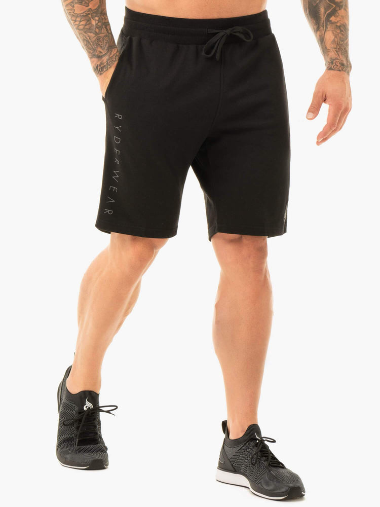 Bermudas Ryderwear Original Pista Hombre Negros | LWEAO2038