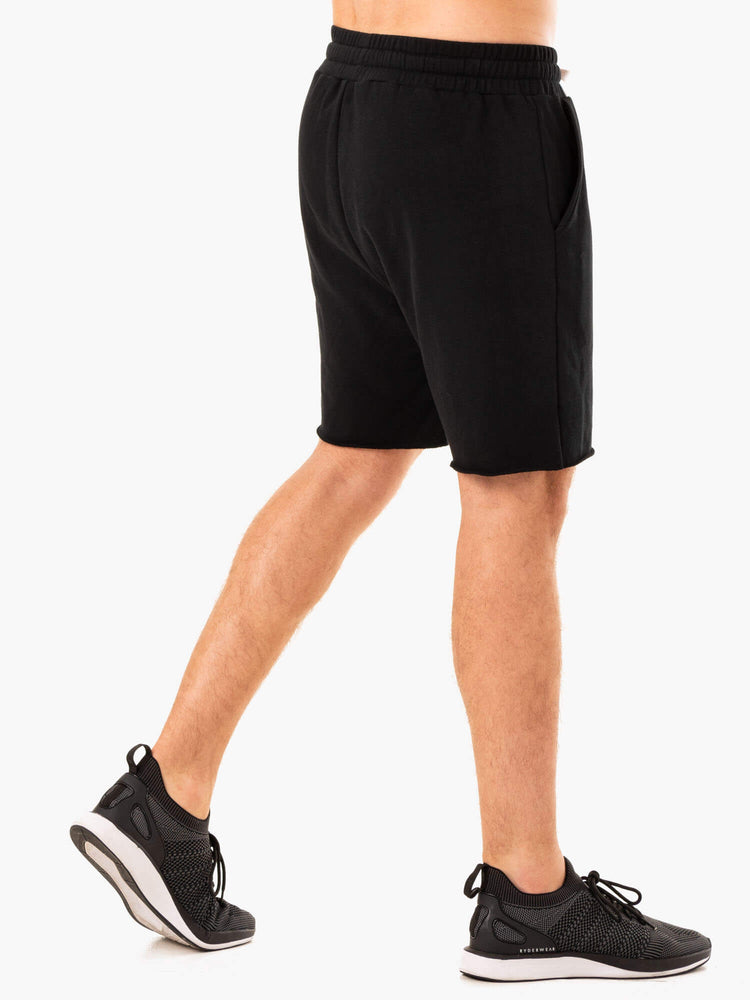 Bermudas Ryderwear Recharge Pista Gym Hombre Negros | AHVFJ8457
