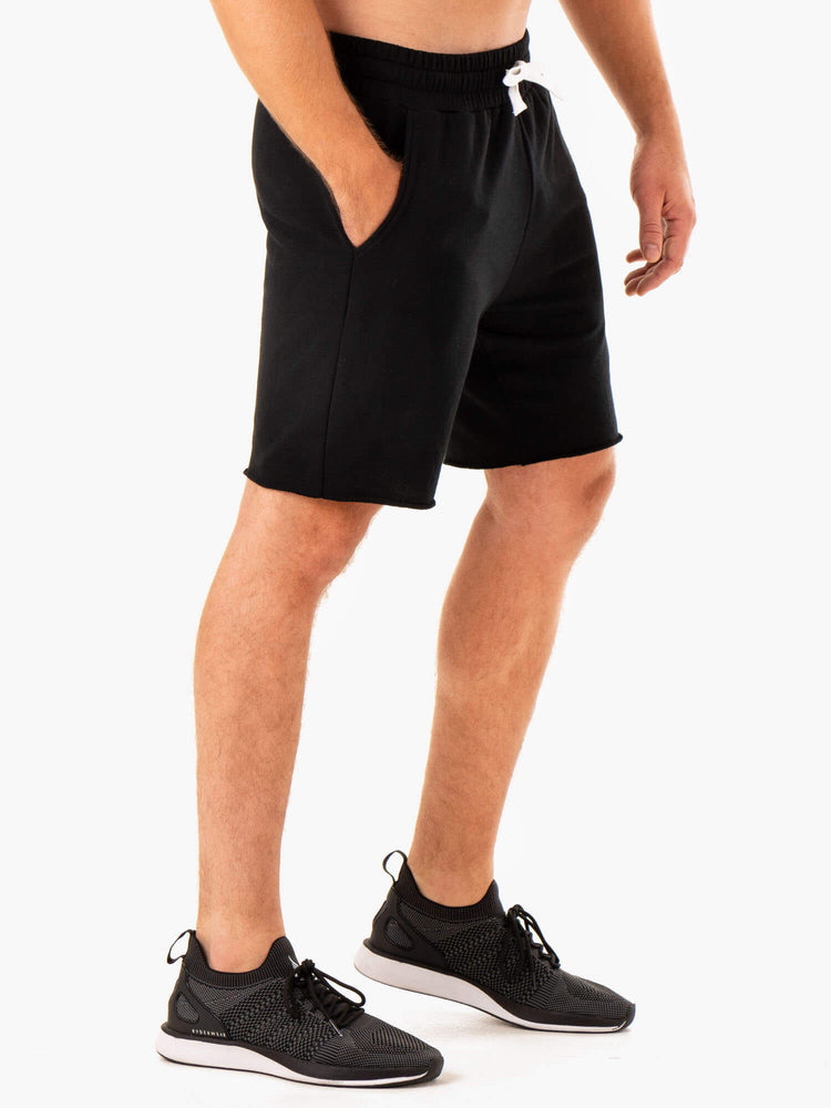 Bermudas Ryderwear Recharge Pista Gym Hombre Negros | AHVFJ8457