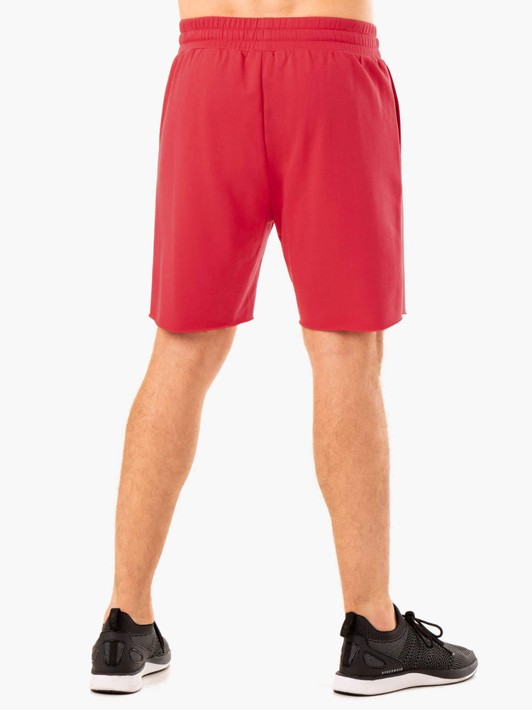 Bermudas Ryderwear Recharge Pista Gym Hombre Rojos | CYPQK5248