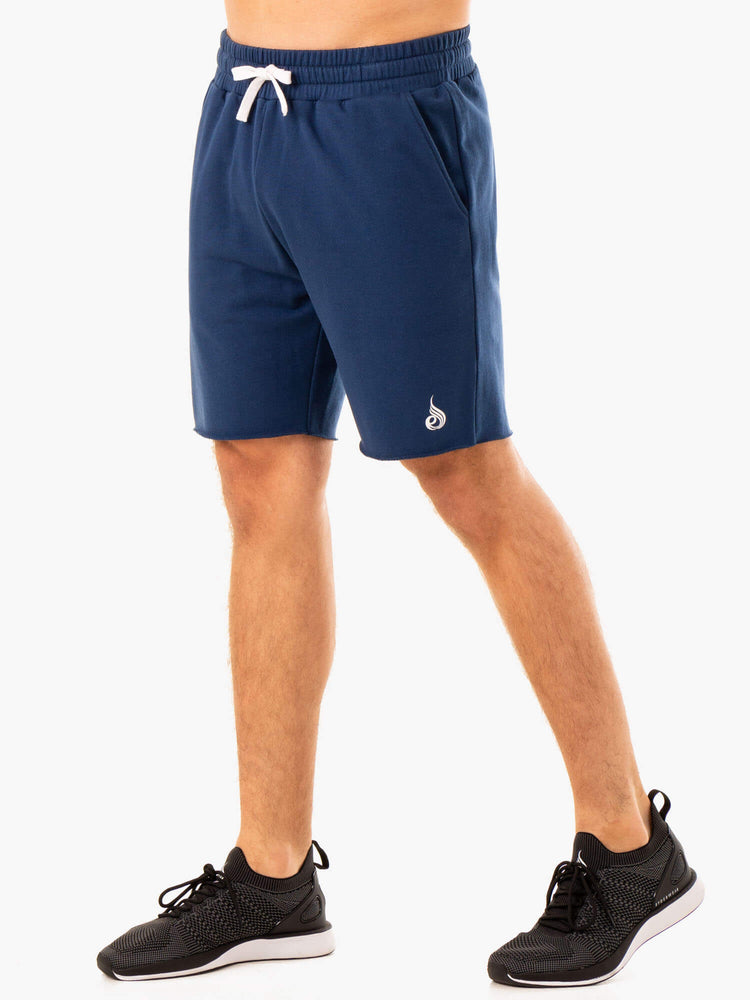 Bermudas Ryderwear Recharge Pista Gym Hombre Azules | EBUIV6107