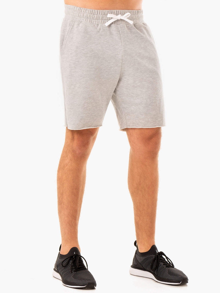 Bermudas Ryderwear Recharge Pista Gym Hombre Grises | MDETN7196