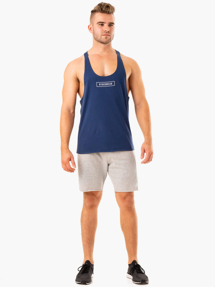 Bermudas Ryderwear Recharge Pista Gym Hombre Grises | MDETN7196