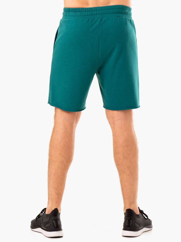 Bermudas Ryderwear Recharge Pista Gym Hombre Turquesa | TUMSJ7128
