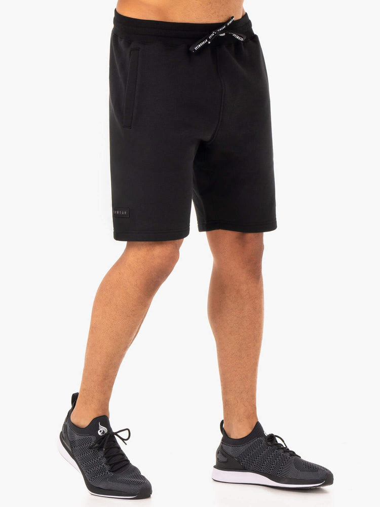 Bermudas Ryderwear Recharge Pista Hombre Negros | FCRUA6148