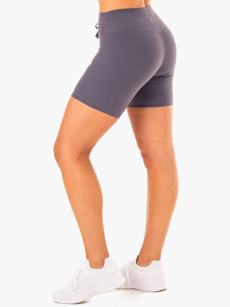 Bermudas Ryderwear Replay High Waisted Mujer Grises | JPWQM9671