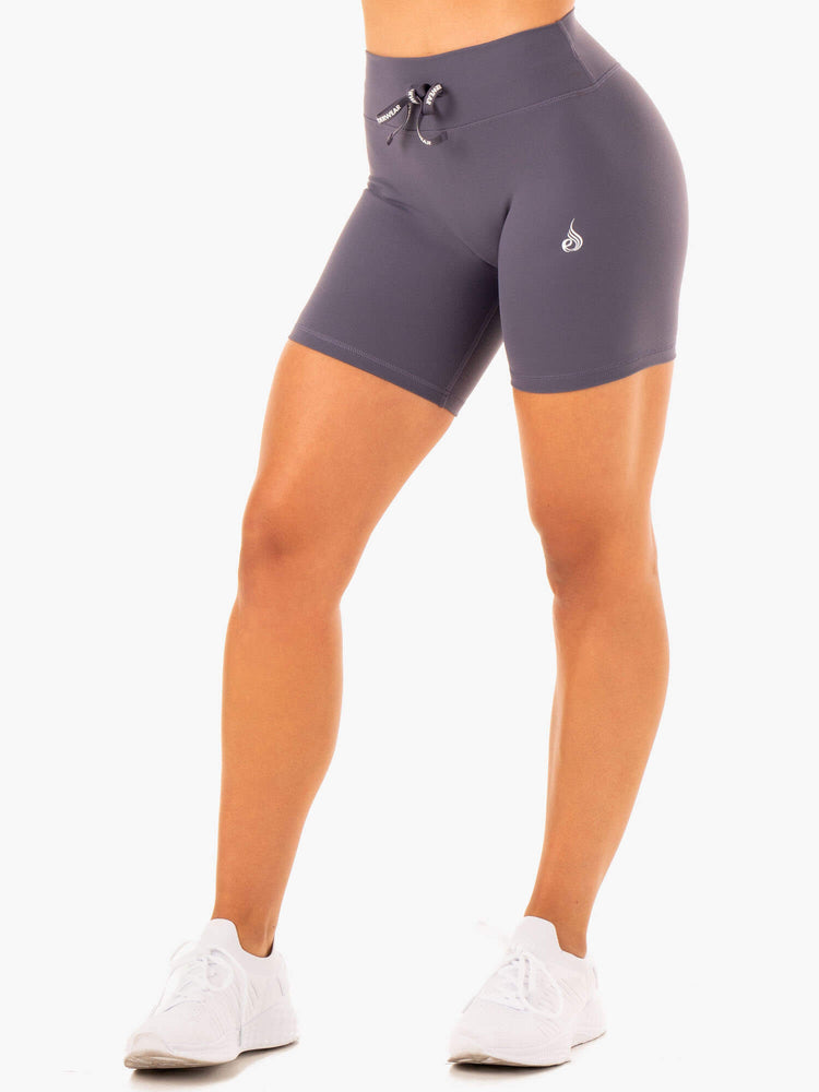 Bermudas Ryderwear Replay High Waisted Mujer Grises | JPWQM9671