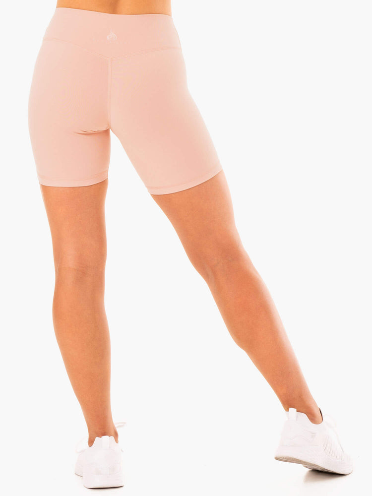 Bermudas Ryderwear Replay High Waisted Mujer Beige | ZNVBM3714