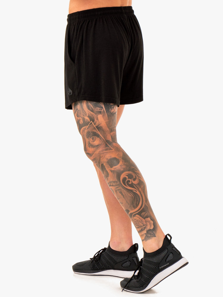 Bermudas Ryderwear Restore Arnie Hombre Negros | JFUPE3160