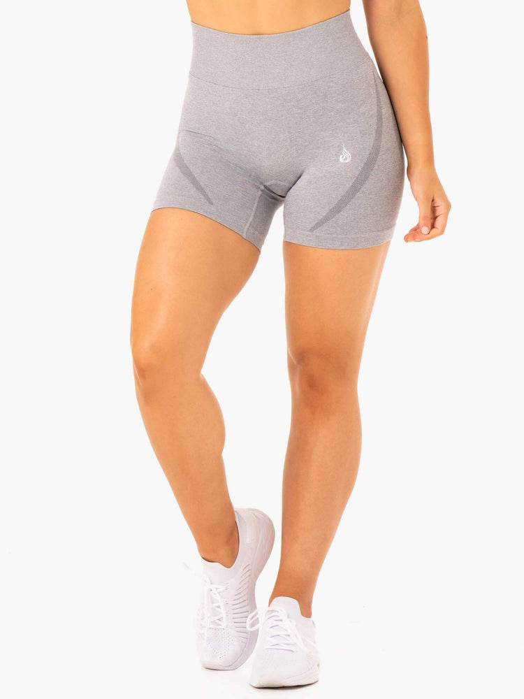 Bermudas Ryderwear Sculpt Seamless Mujer Grises | JFKUH5769