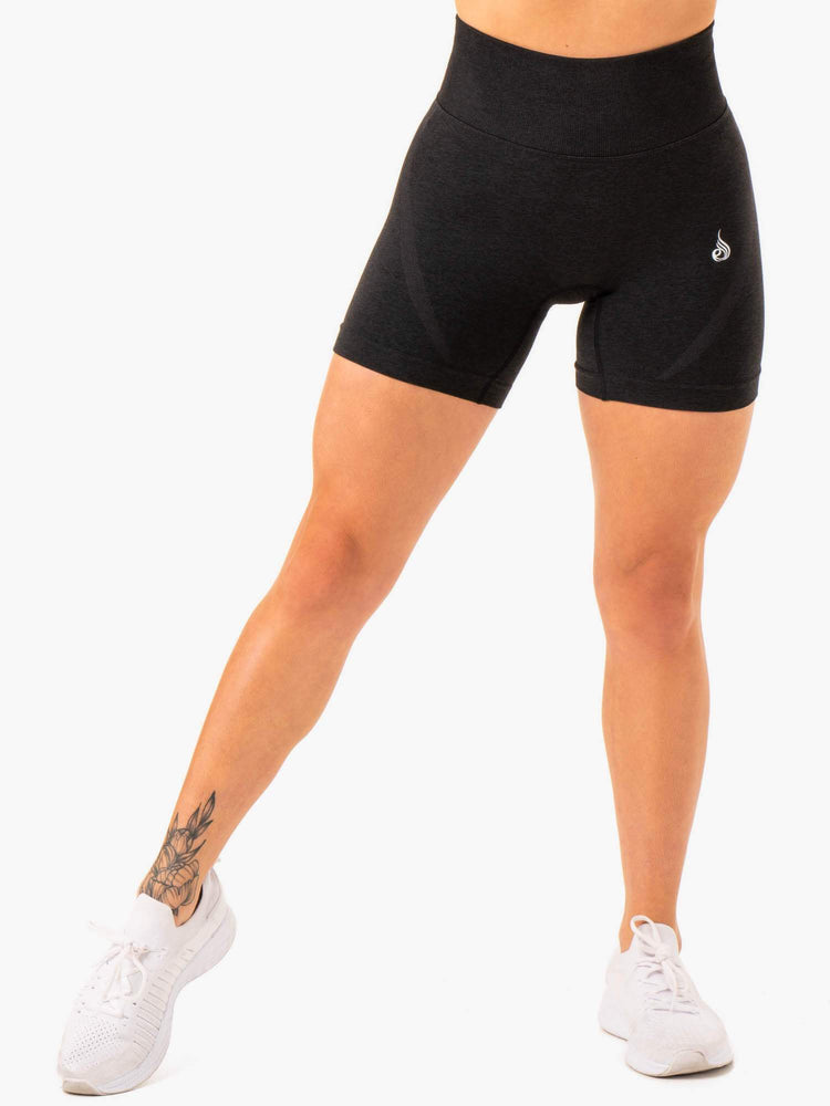 Bermudas Ryderwear Sculpt Seamless Mujer Negros | ZHTVX1856