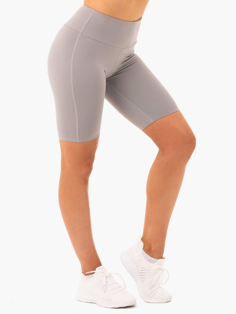 Bermudas Ryderwear Staples Bike Mujer Grises | UJCKD7429