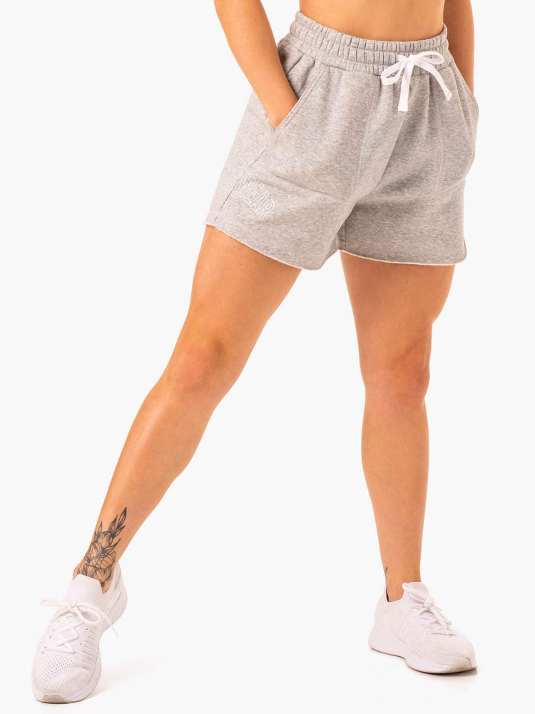 Bermudas Ryderwear Ultimate Longline Pista Mujer Grises | BJZMK7052