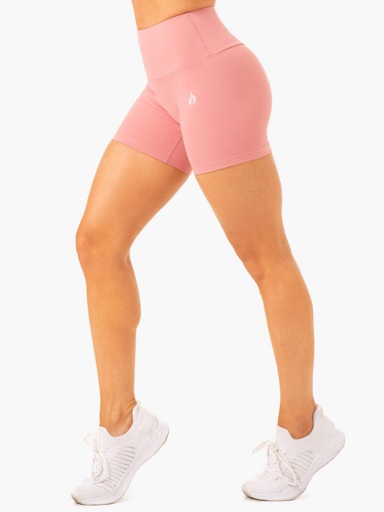 Bermudas Ryderwear Vital Mid Length Scrunch Mujer Rosas | DVNGJ9013