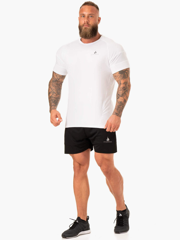 Camiseta Ryderwear Action Mesh Hombre Blancos | HNCPS9642