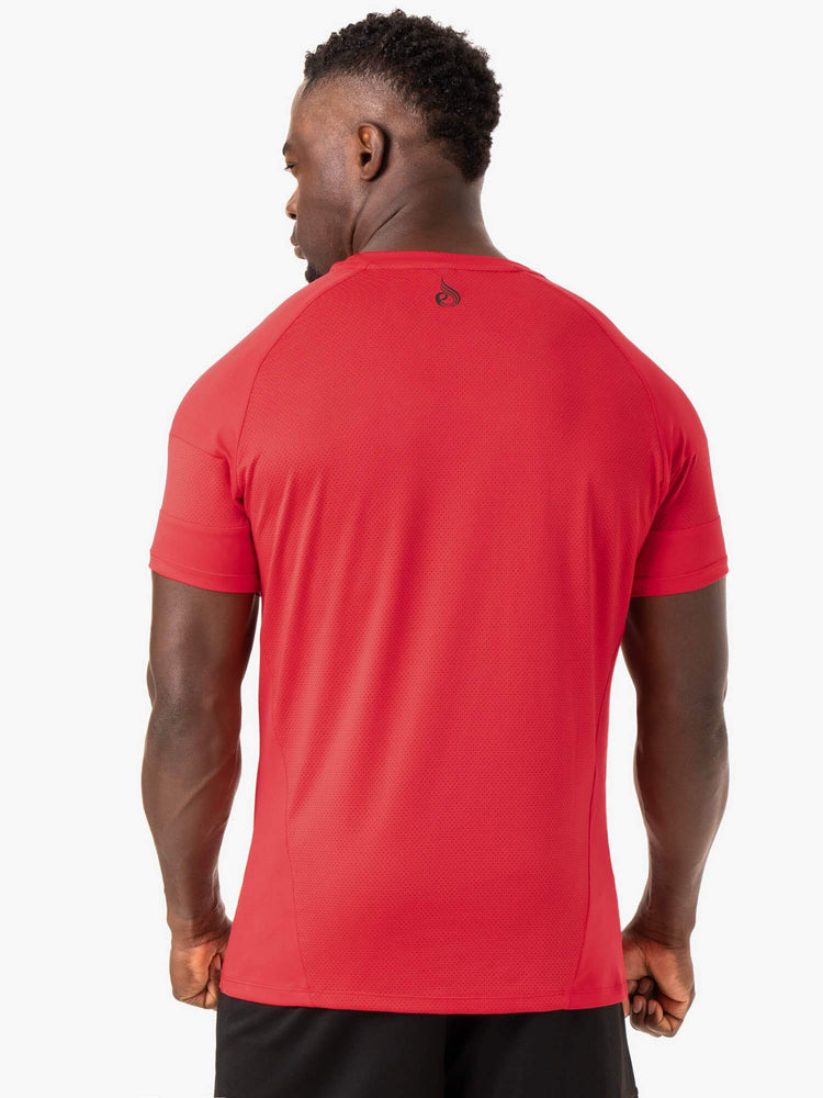 Camiseta Ryderwear Action Mesh Hombre Rojos | CZWQV3762