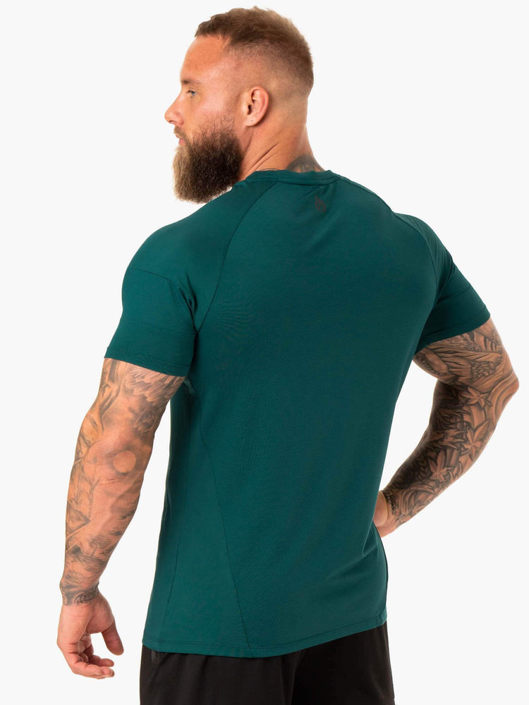 Camiseta Ryderwear Action Mesh Hombre Turquesa | ADFPL7108