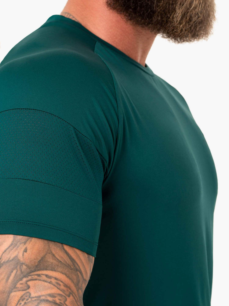 Camiseta Ryderwear Action Mesh Hombre Turquesa | ADFPL7108
