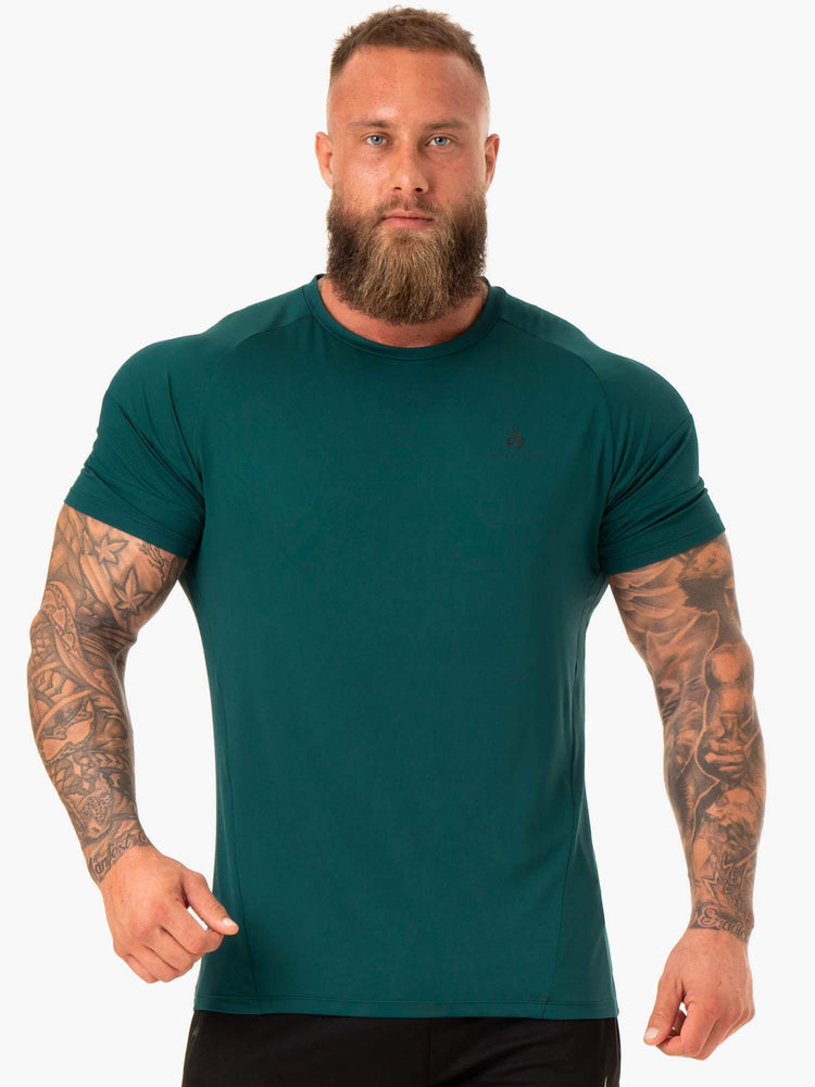 Camiseta Ryderwear Action Mesh Hombre Turquesa | ADFPL7108