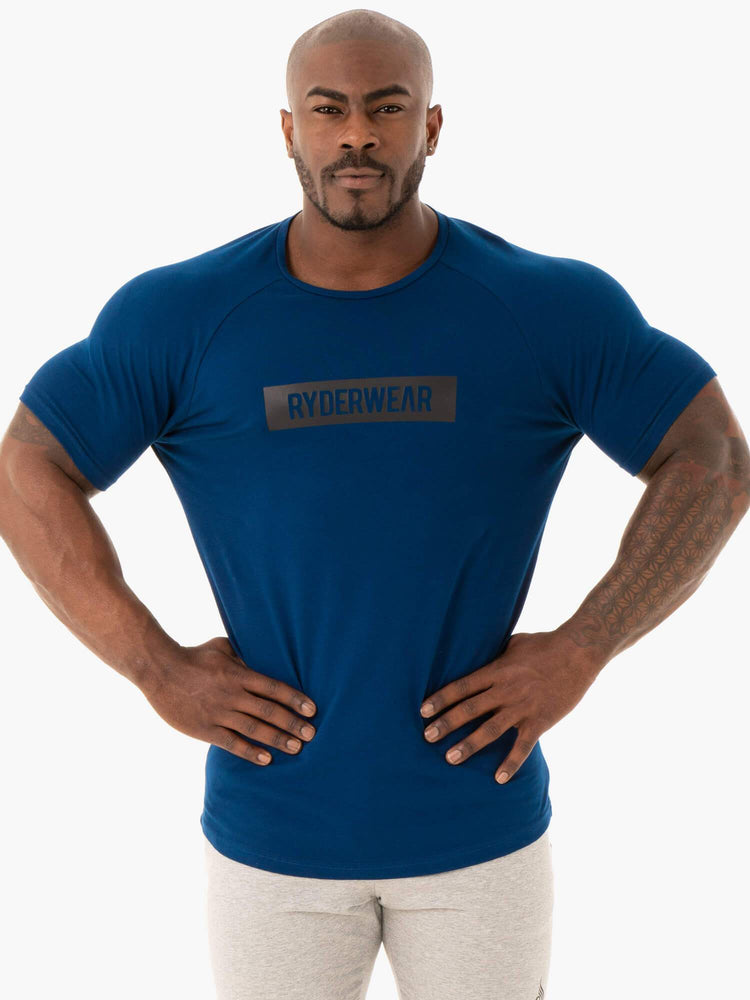 Camiseta Ryderwear Base Hombre Azul Marino | ZTNYH5201