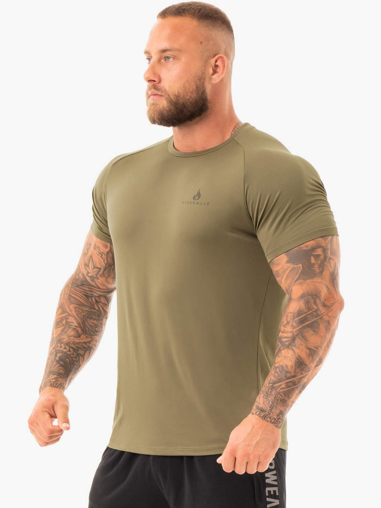 Camiseta Ryderwear Breeze Hombre Kaki | DQPML8317
