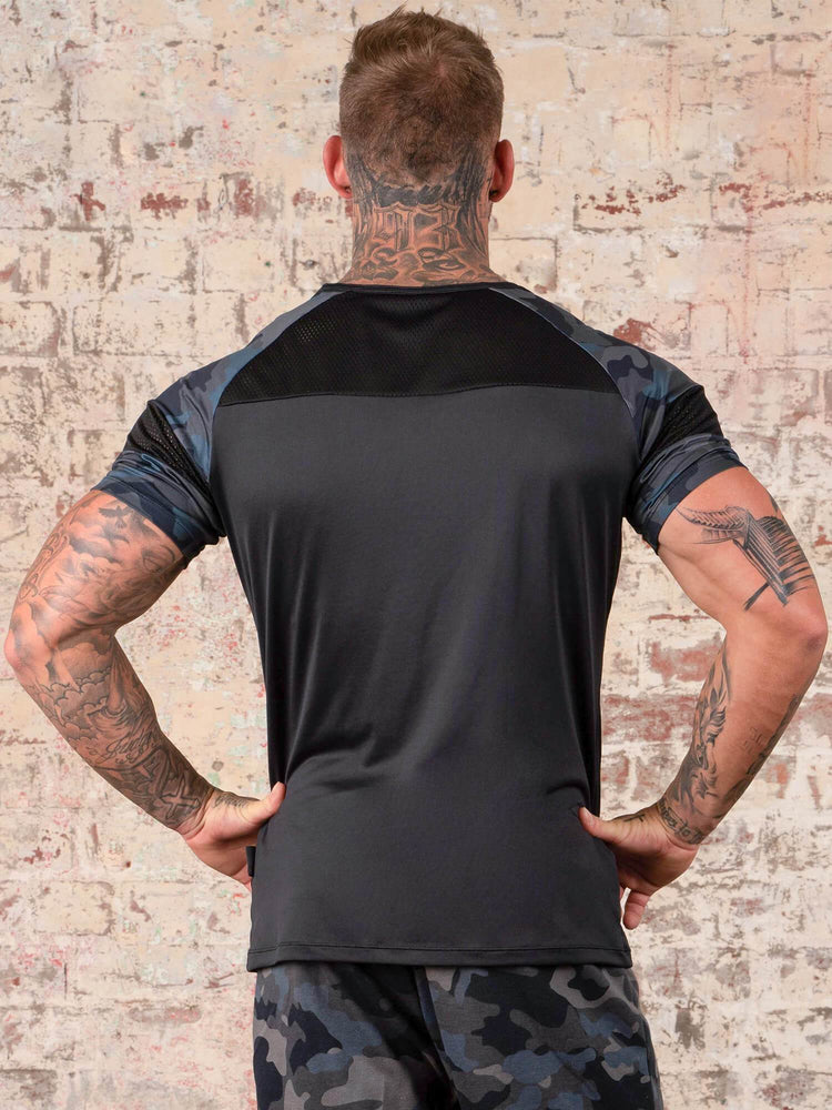 Camiseta Ryderwear Camo Hombre Negros | GBMXN6138