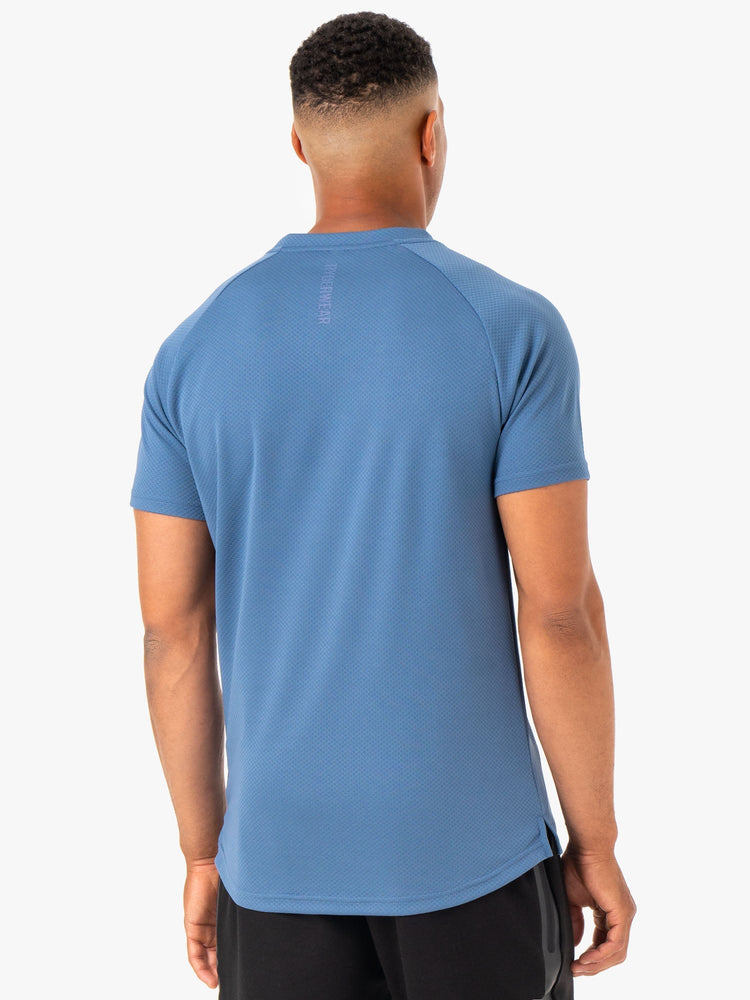 Camiseta Ryderwear Enhance Hombre Azules | EIHLK4860