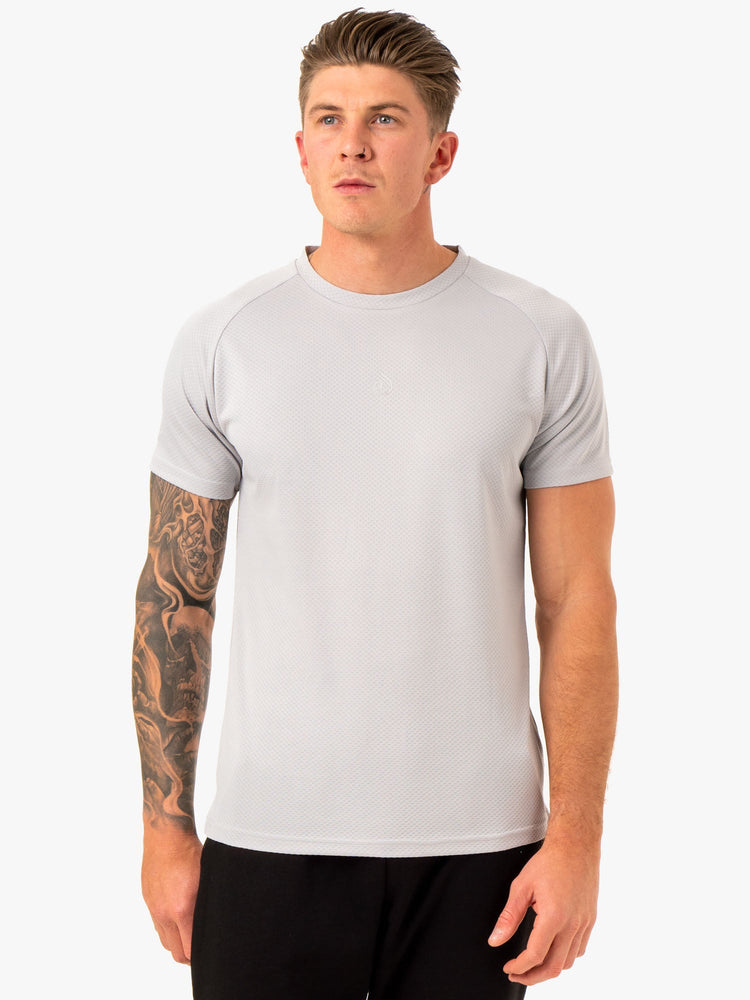 Camiseta Ryderwear Enhance Hombre Grises | JEZGP5894